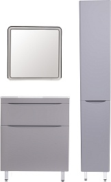 Style Line Мебель для ванной Бергамо Мини 70 серая Люкс антискрейтч Plus – фотография-12